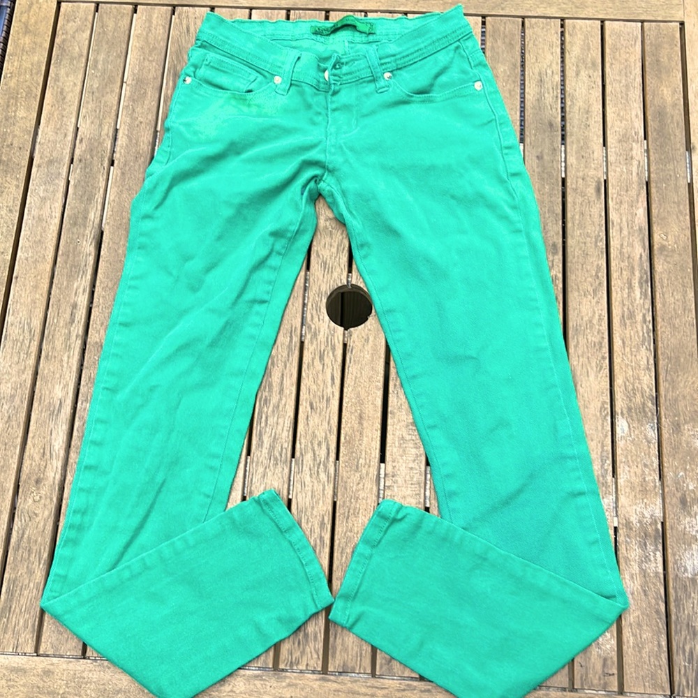 U-51 green skinny jeans